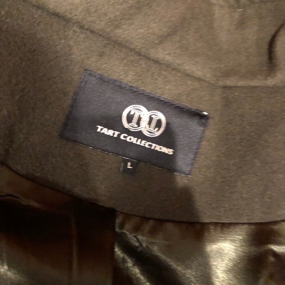 Like new TART COLLECTIONS olive green pea coat - Picture 5 of 7